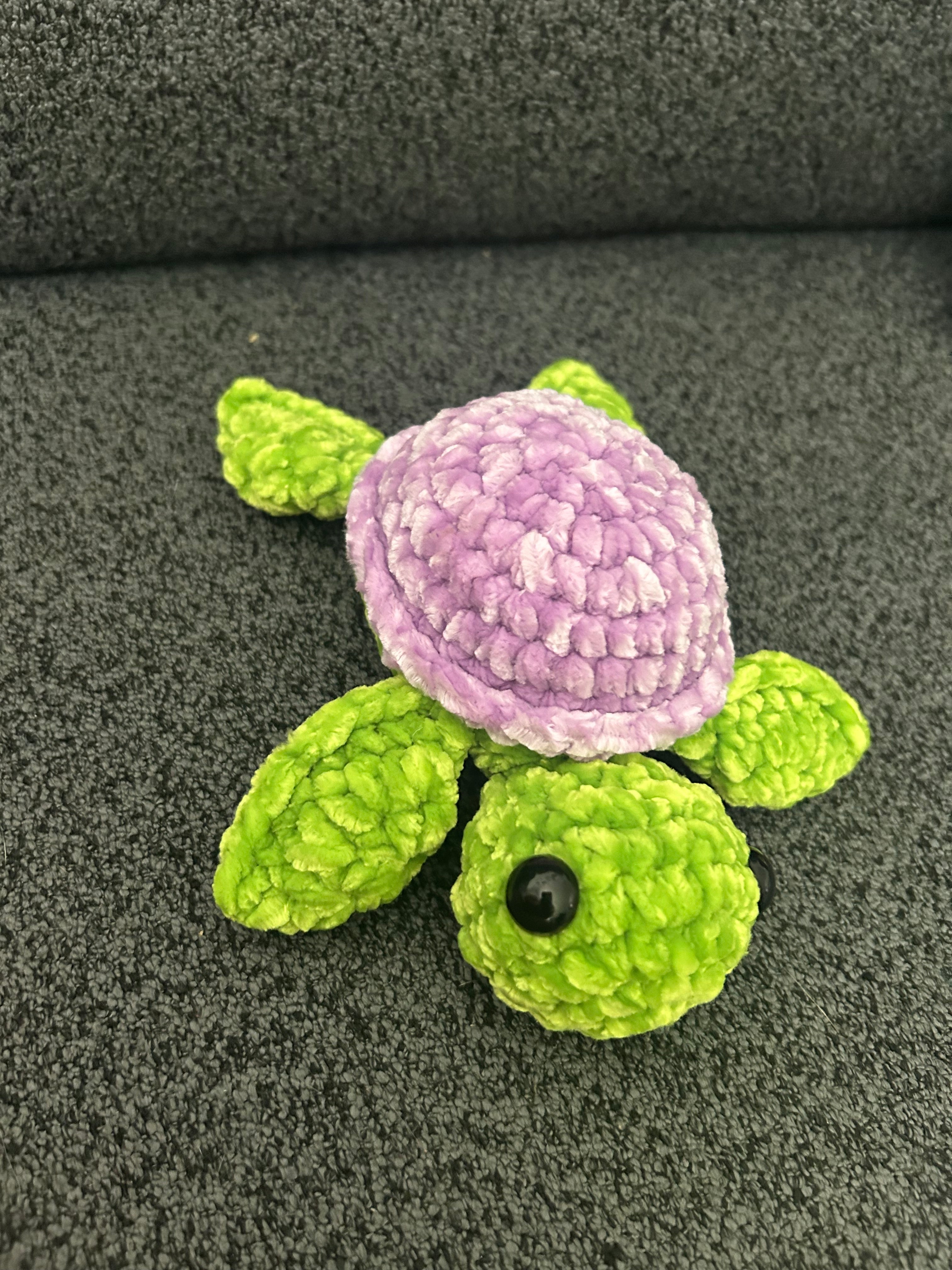 Turtle amigurumi purple
