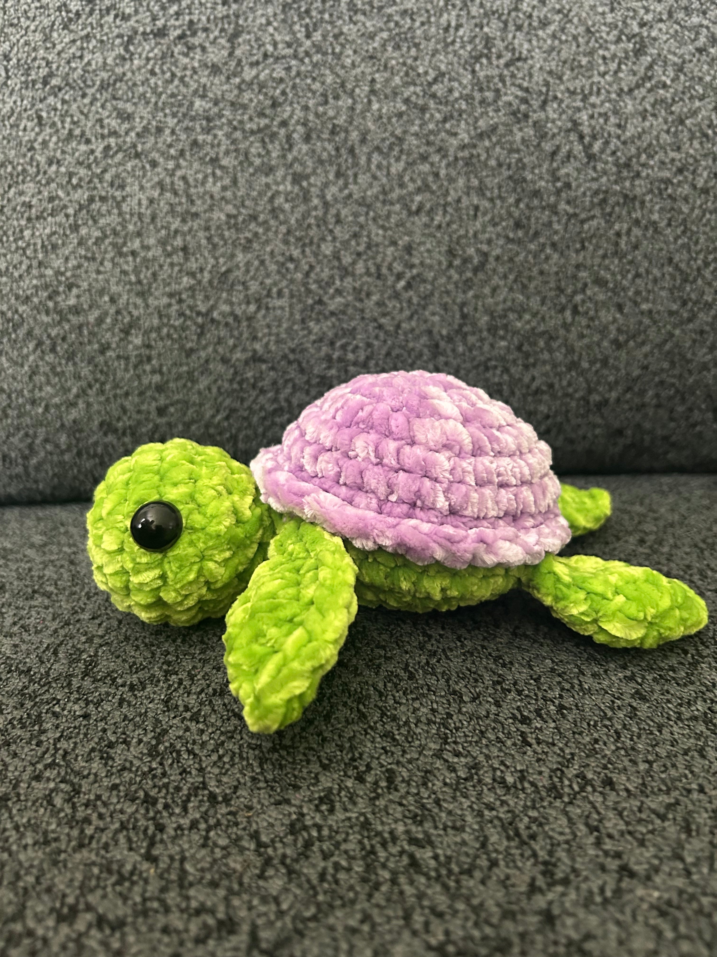 Turtle amigurumi purple